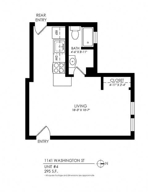 1141 Washington Studio Apartment in Denver, CO